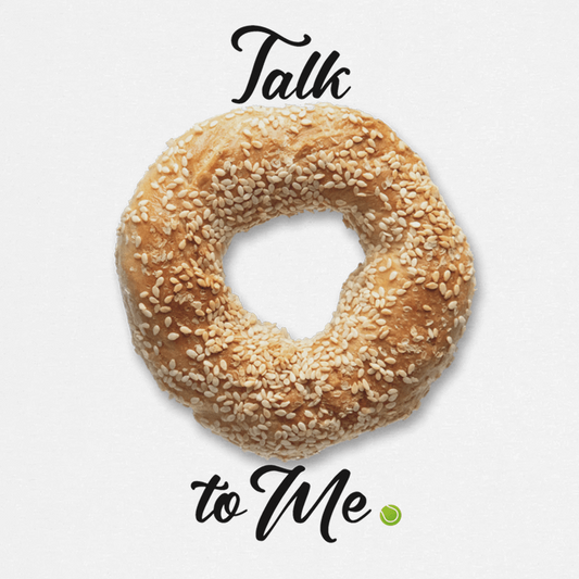 Talk Bagel to Me Tennis Tee – Six to Love! - View 2