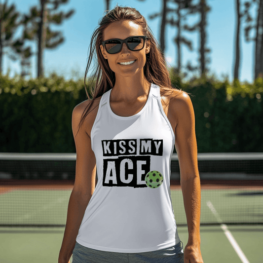 Kiss My Ace @Pickleball - Performance Tank Top