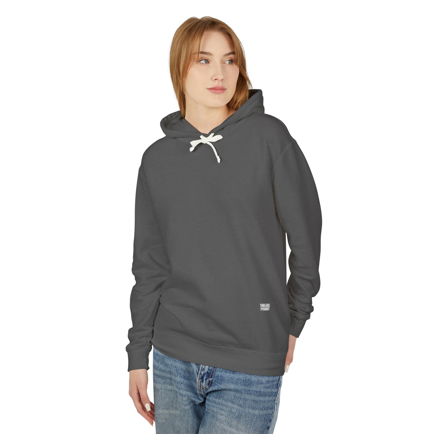 Kiss My Ace Hoodie — Neon Outline Tennis Slogan Hooded Sweatshirt
