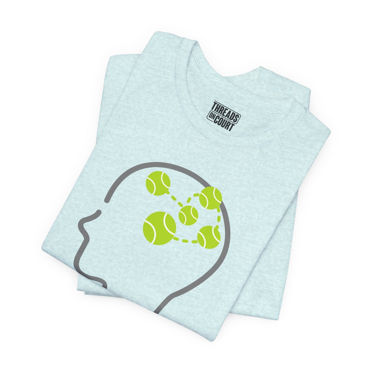T-Shirt — "Powered by Tennis Thoughts" Tennis Player Tee