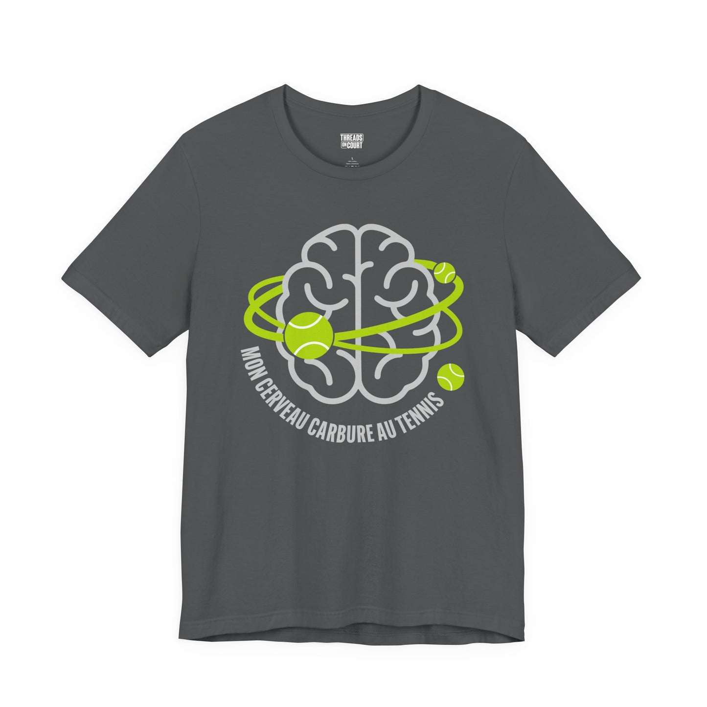 T‑Shirt — "Mon Cerveau Carbure au Tennis"