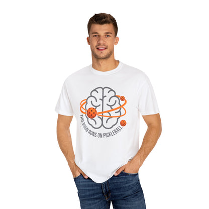 Pickleball Brain T-Shirt — "This Brain Runs on Pickleball"