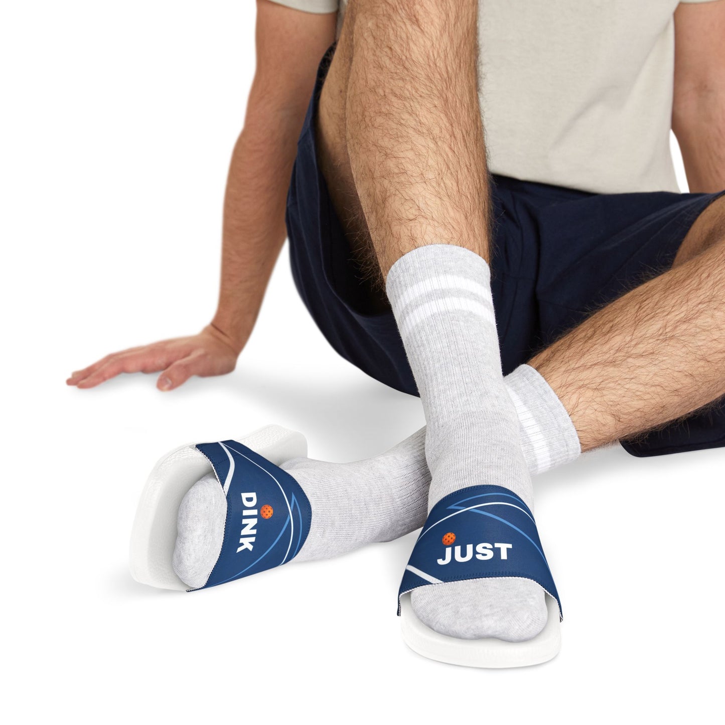 Slide Sandals — 'Just Dink' for Pickleball enthusiasts
