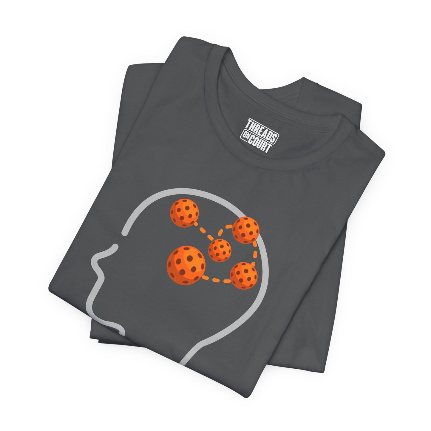 Pickleball Thoughts T-Shirt — Powered by Pickleball Graphic Tee