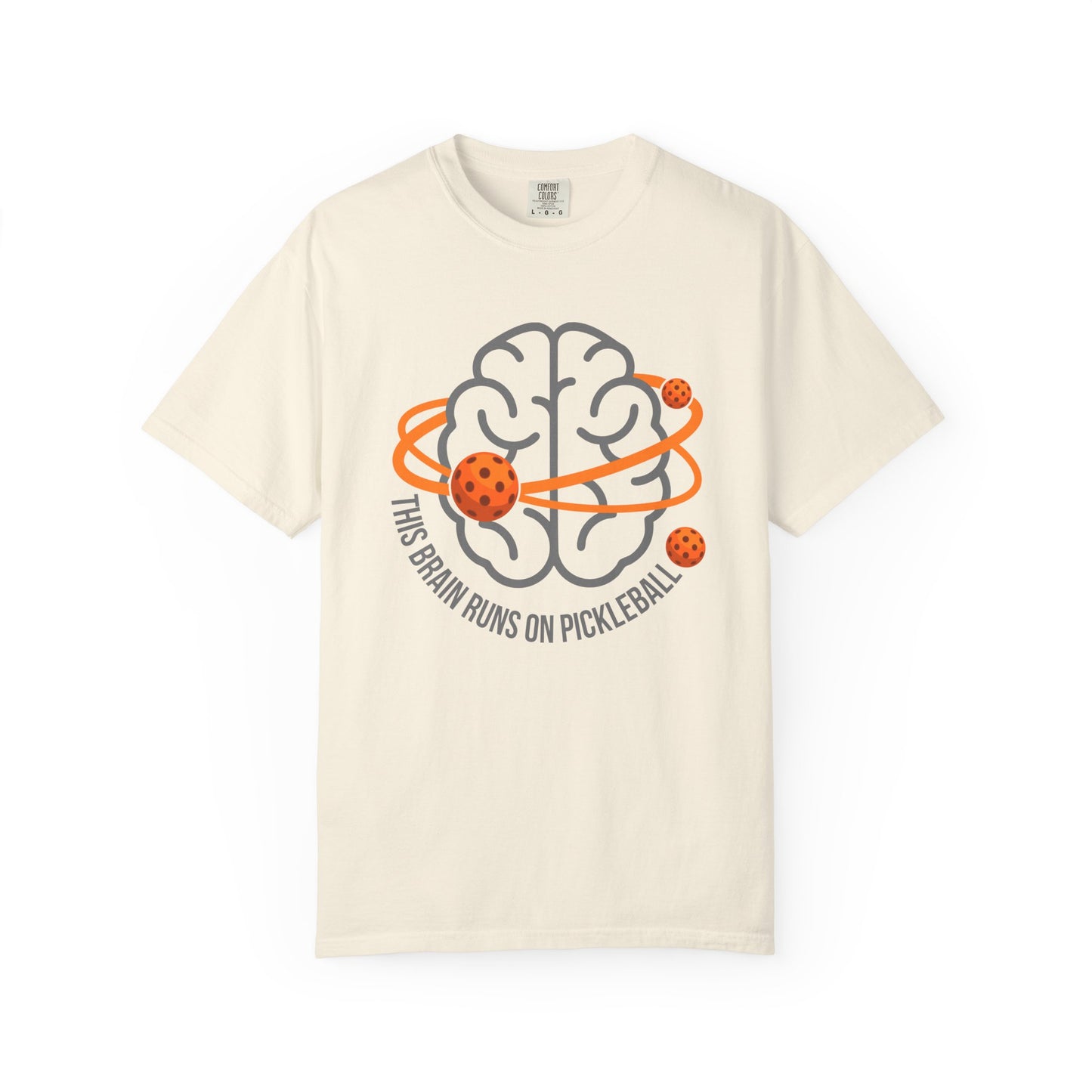 Pickleball Brain T-Shirt — "This Brain Runs on Pickleball"