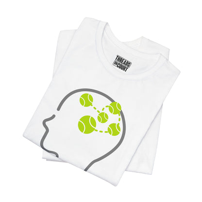 T-Shirt — "Powered by Tennis Thoughts" Tennis Player Tee