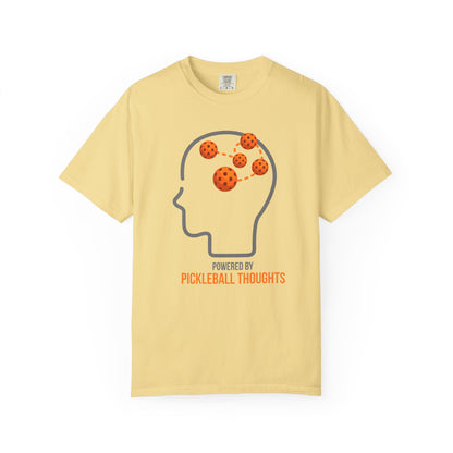 Pickleball T-Shirt — "Powered by Pickleball Thoughts"