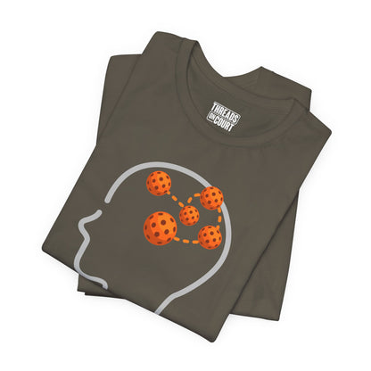 Pickleball Thoughts T-Shirt — Powered by Pickleball Graphic Tee