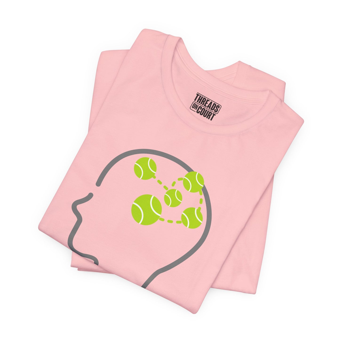 T-Shirt — "Powered by Tennis Thoughts" Tennis Player Tee