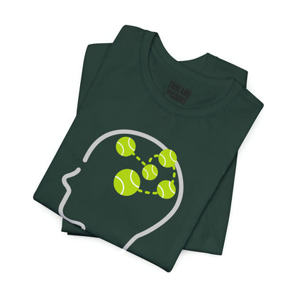 Tennis Thoughts T‑Shirt — Powered by Tennis Graphic Tee