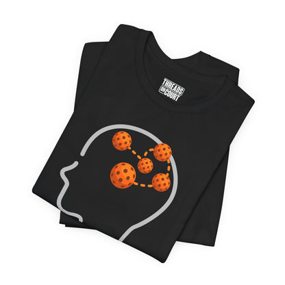 Pickleball Thoughts T-Shirt — Powered by Pickleball Graphic Tee