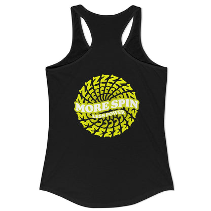 More Spin Less Talk Black Tank