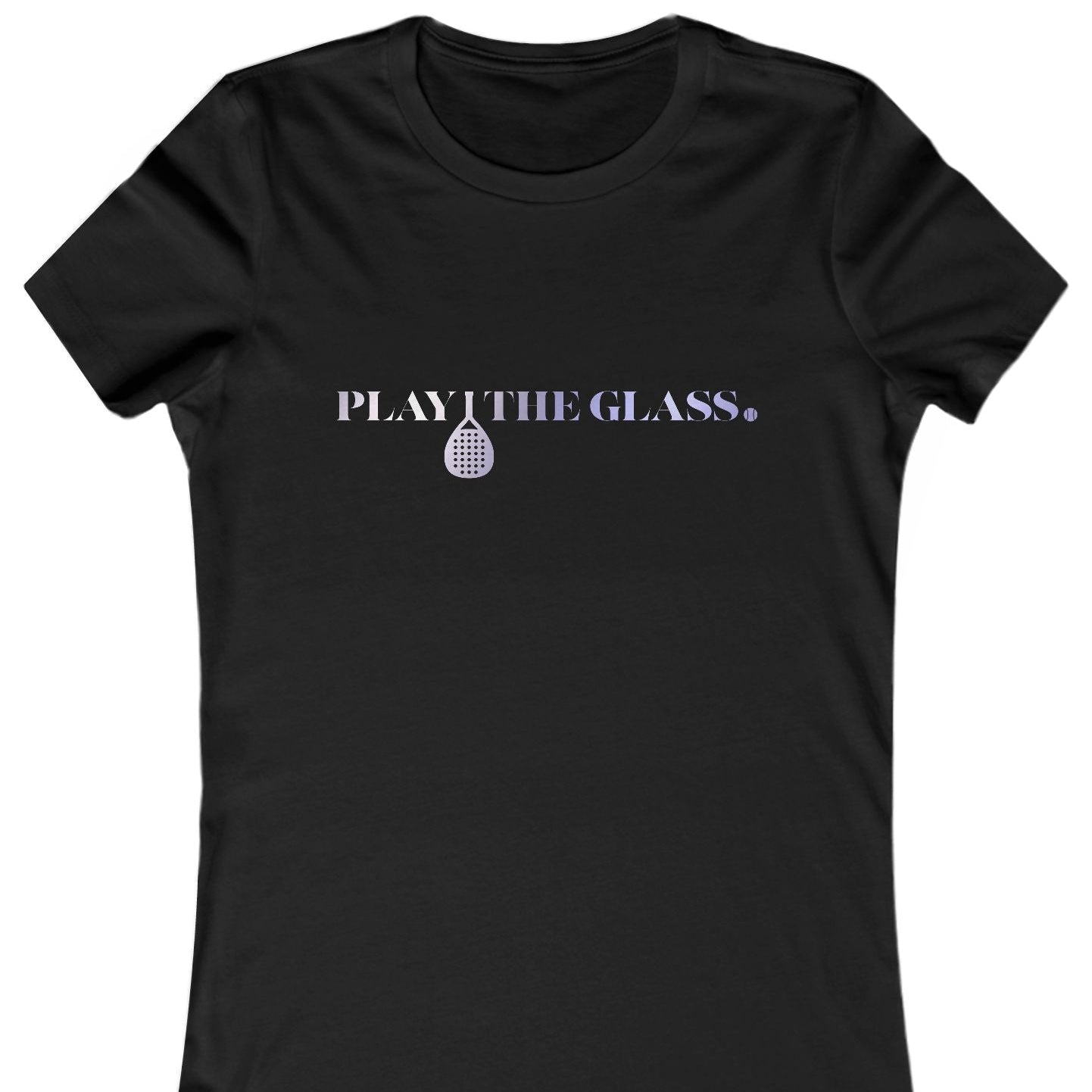Black Tshirt Play The Glass Padel
