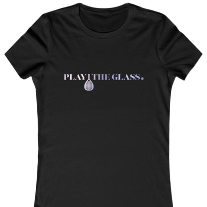 Black Tshirt Play The Glass Padel
