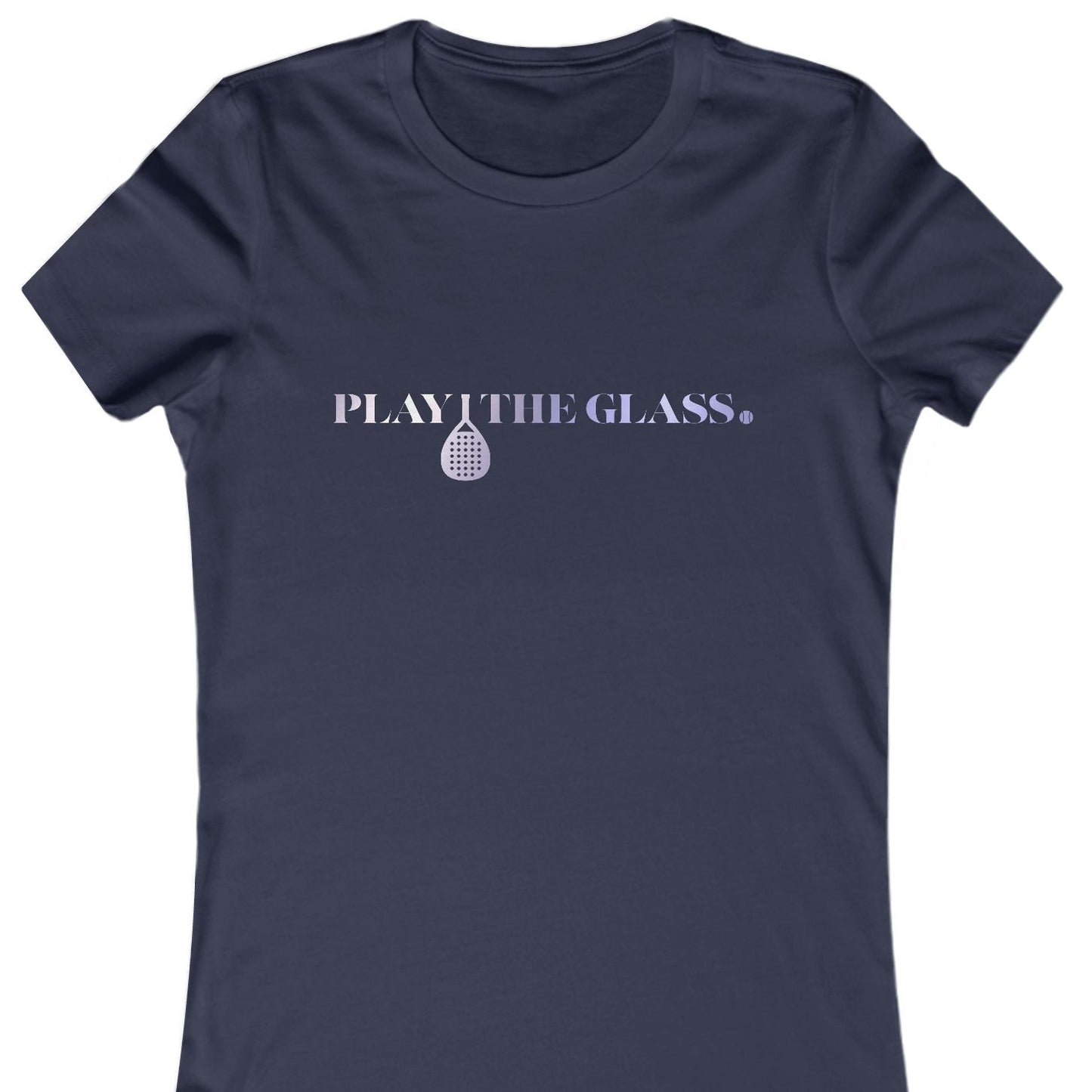 Navy TShirt Play The Glass Padel