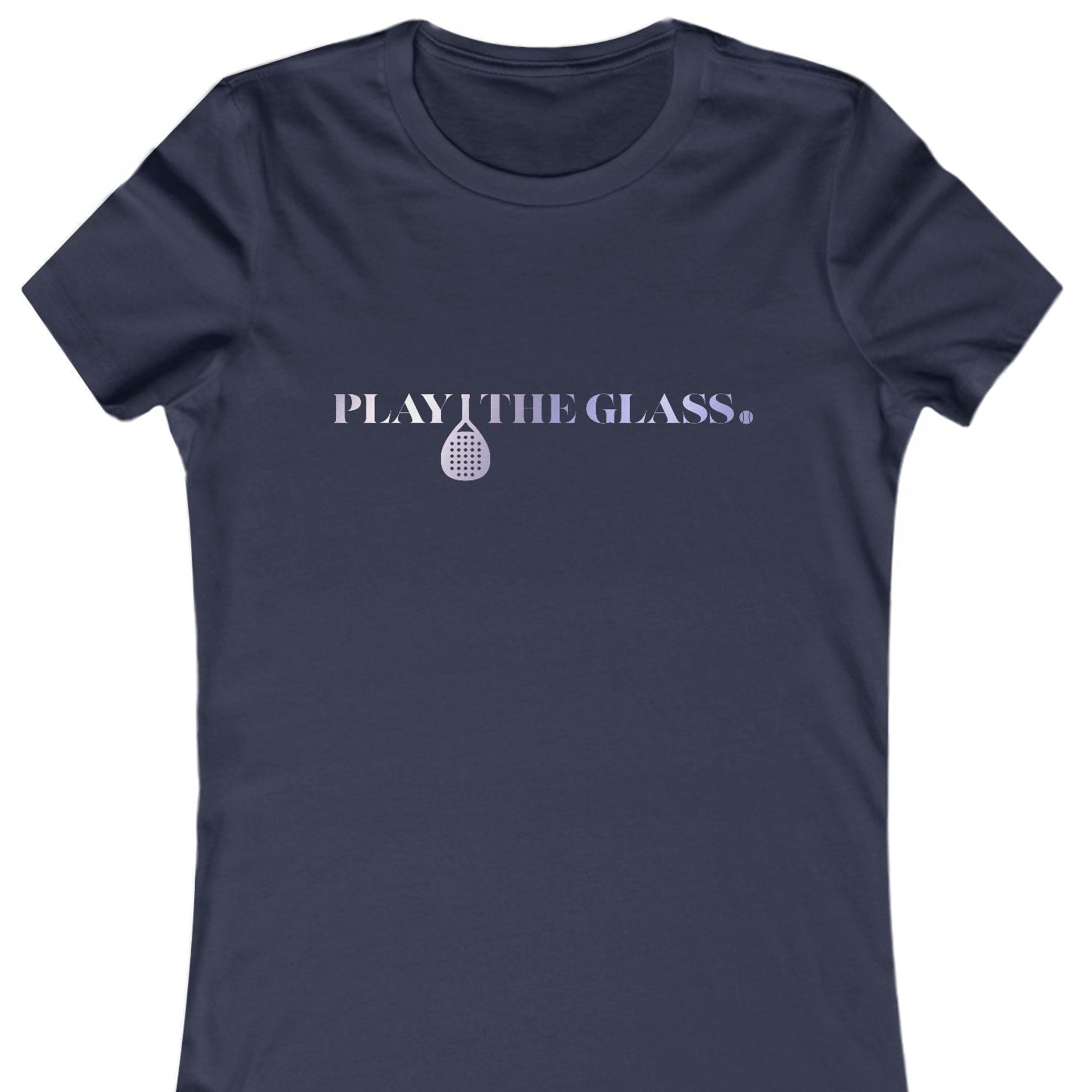 Navy TShirt Play The Glass Padel