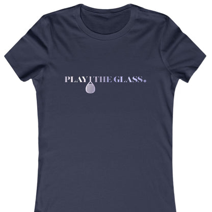 Navy TShirt Play The Glass Padel