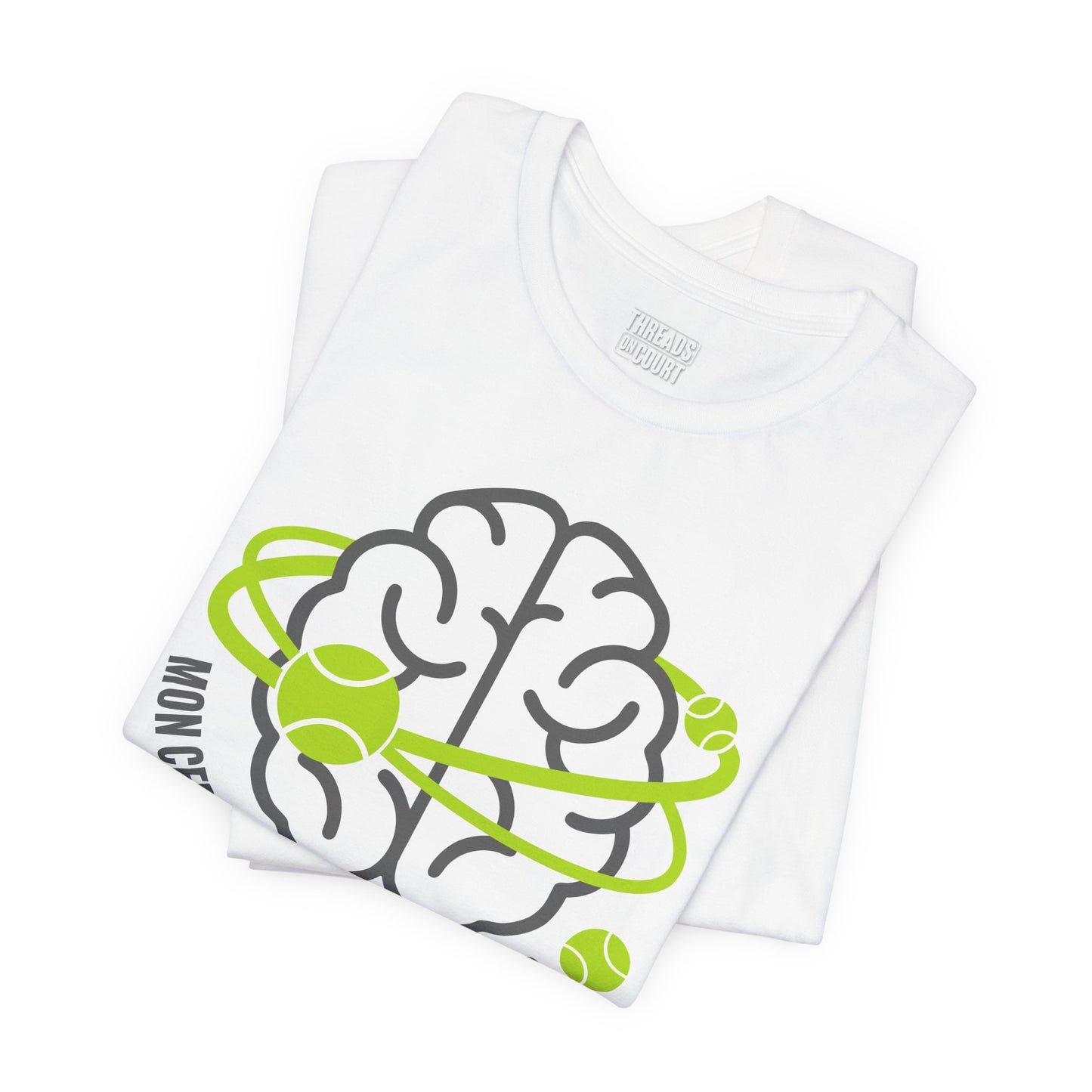 T-Shirt — "Mon Cerveau Carbure au Tennis"