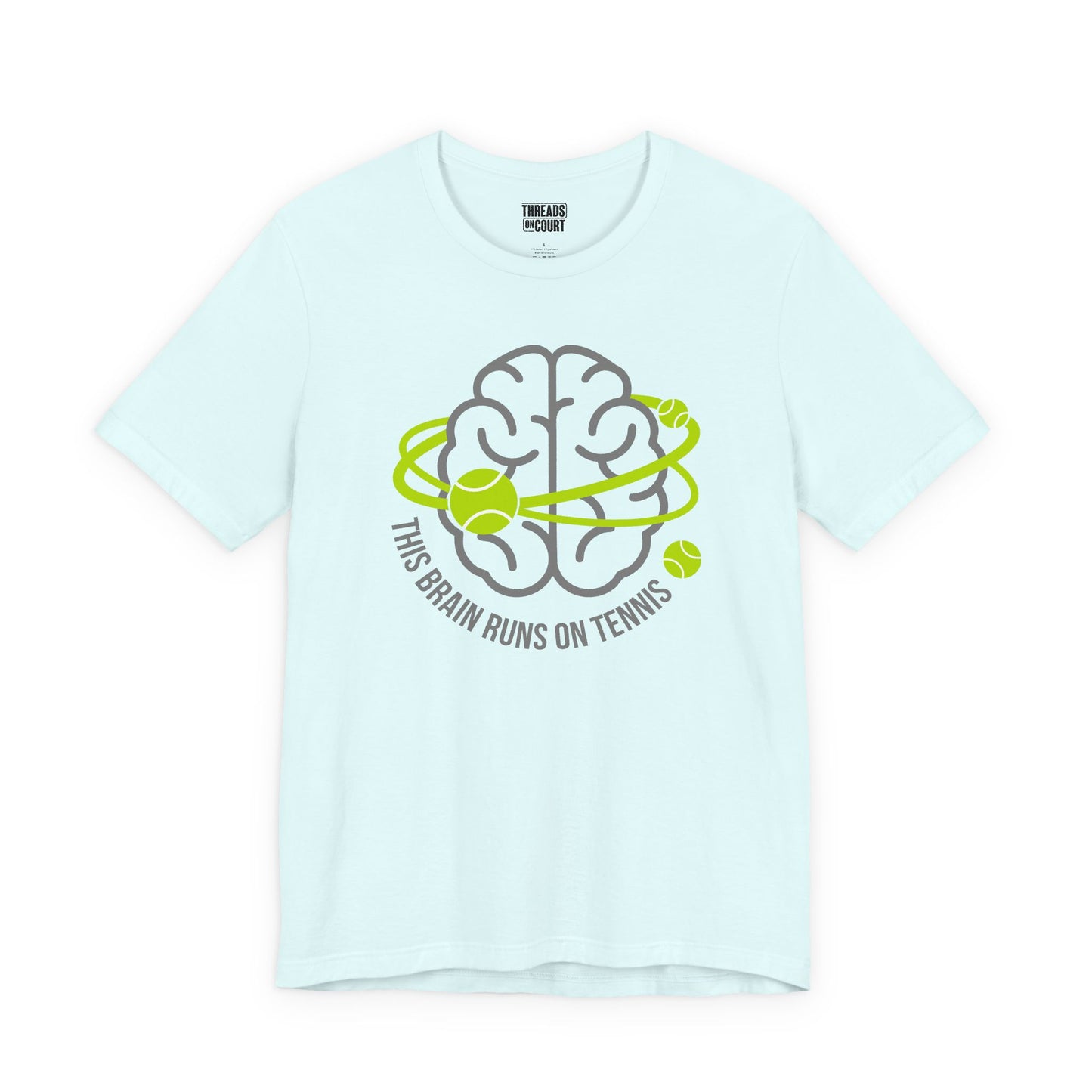 T-Shirt — "Powered by Tennis Thoughts" Tennis Player Tee