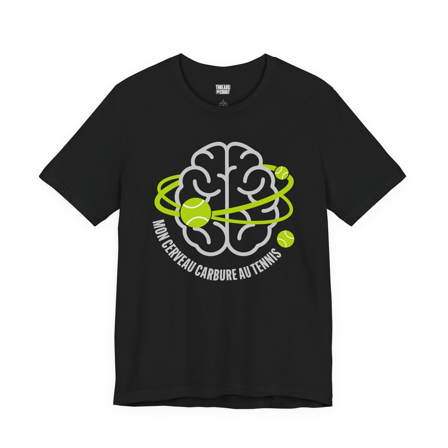 T‑Shirt — "Mon Cerveau Carbure au Tennis"