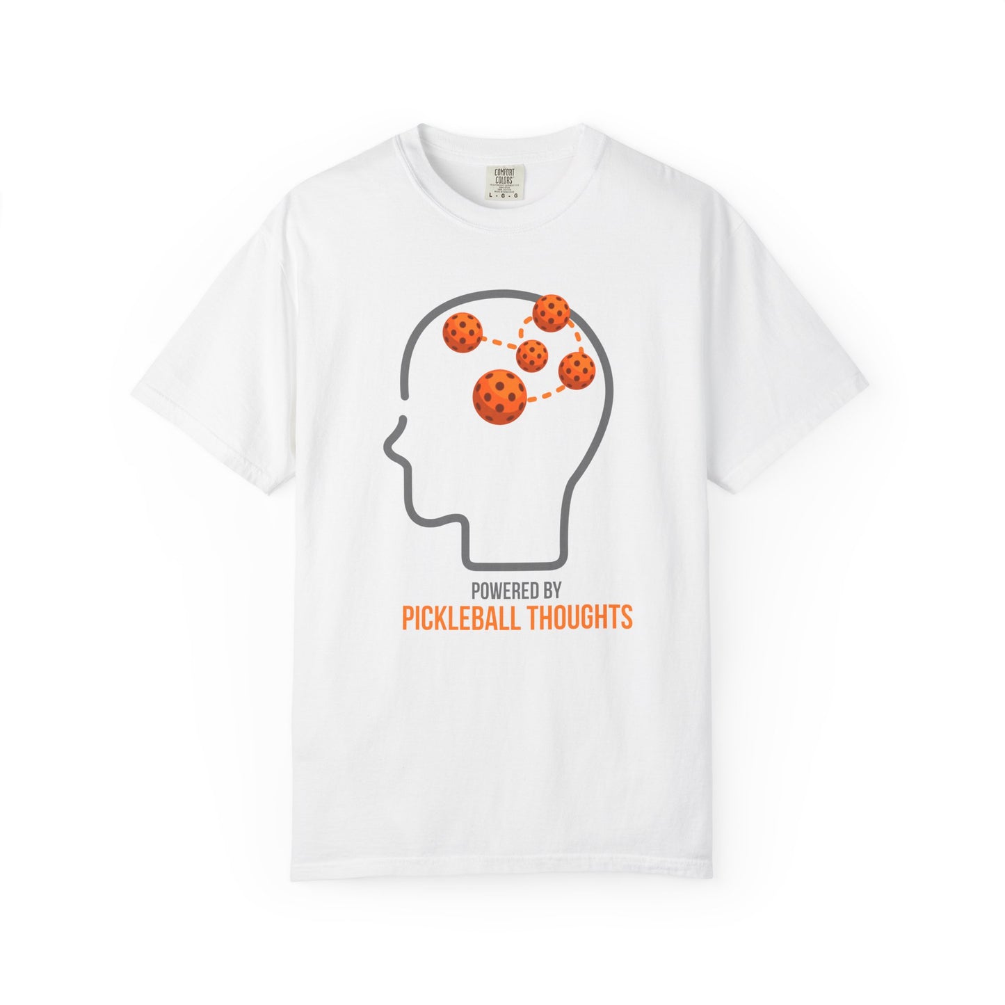 Pickleball T-Shirt — "Powered by Pickleball Thoughts"