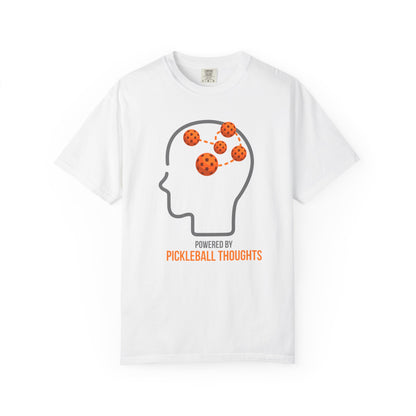 Pickleball T-Shirt — "Powered by Pickleball Thoughts"