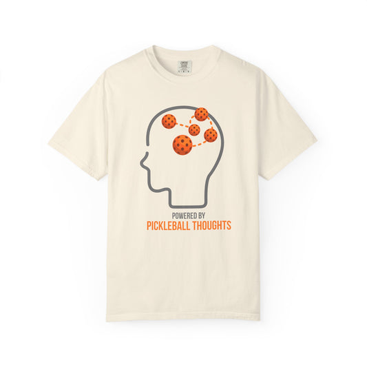 Pickleball T-Shirt — "Powered by Pickleball Thoughts"