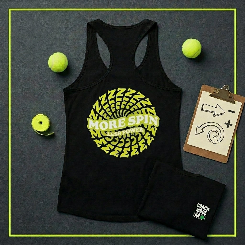 Women's Coach Mode On – More Spin, Less Power Tennis Tank