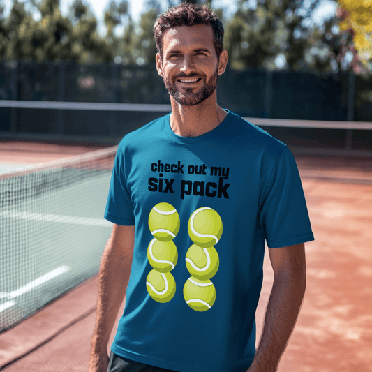 Check Out My Six Pack - Tennis Tee