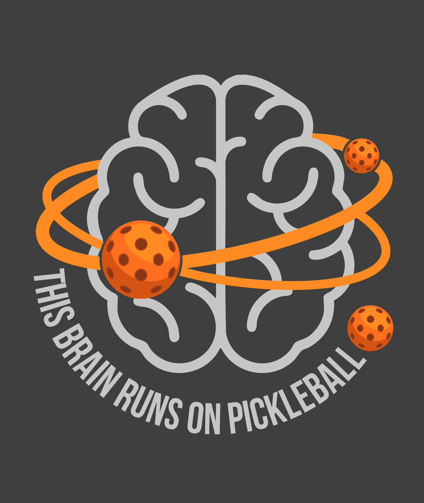 The 'Runs on Pickleball' Tee - Dark Edition
