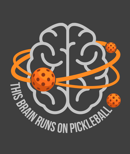 The 'Runs on Pickleball' Tee - Dark Edition