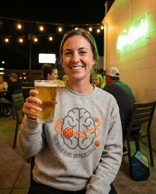 Pickleball Unisex Crewneck Sweatshirt