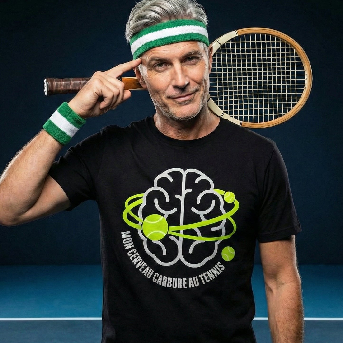 TShirt Cerveau Carbure au Tennis
