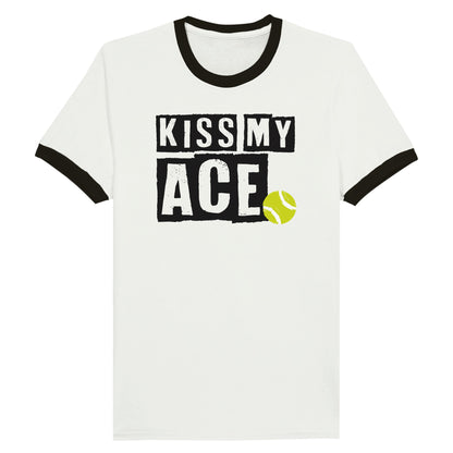 Kiss My Ace @Tennis - Unisex Ringer Tee - View 2