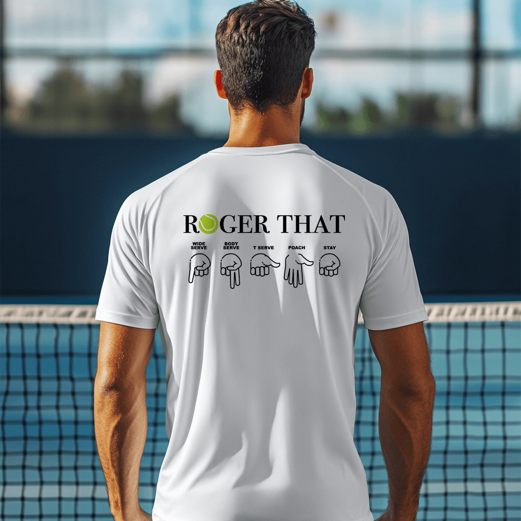 ROGER THAT - Performance Crew Neck Tennis Tee